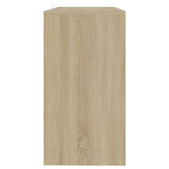Wandtafel 89x41x76,5 cm staal sonoma eikenkleurig MeubelReus