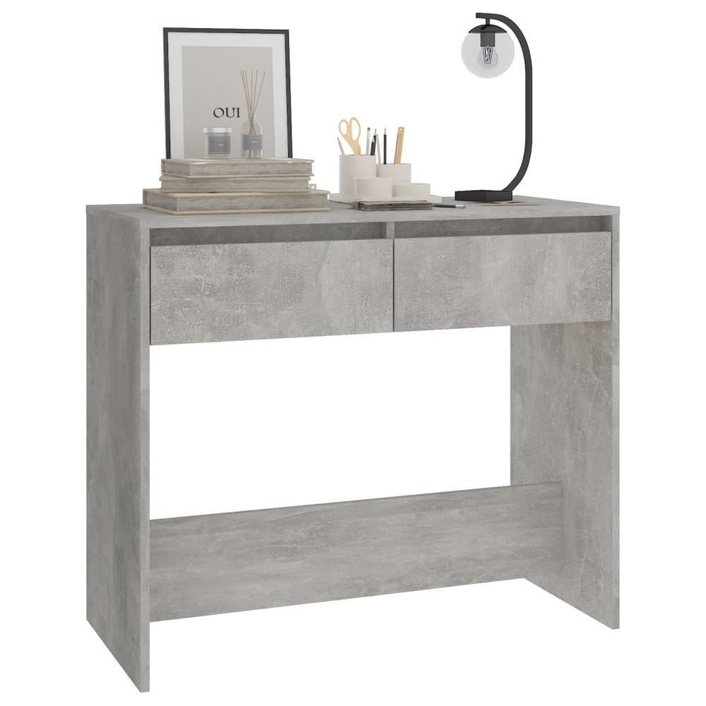 Wandtafel 89x41x76,5 cm staal betongrijs MeubelReus
