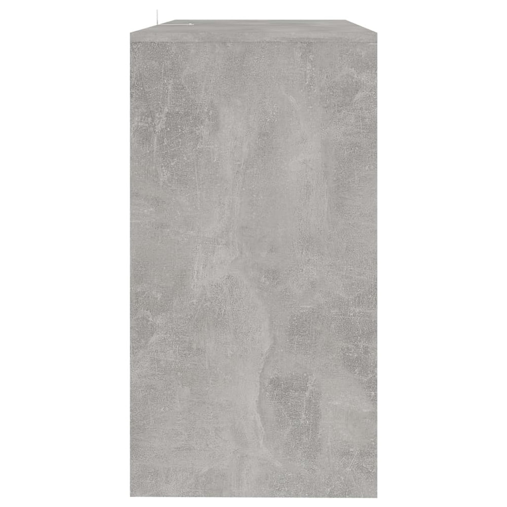 Wandtafel 89x41x76,5 cm staal betongrijs MeubelReus
