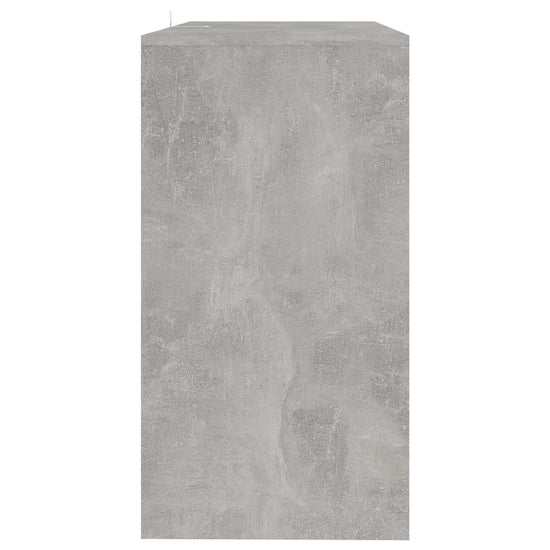Wandtafel 89x41x76,5 cm staal betongrijs MeubelReus