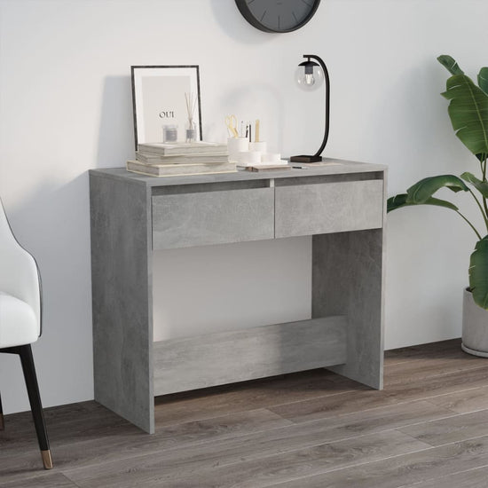 Wandtafel 89x41x76,5 cm staal betongrijs MeubelReus