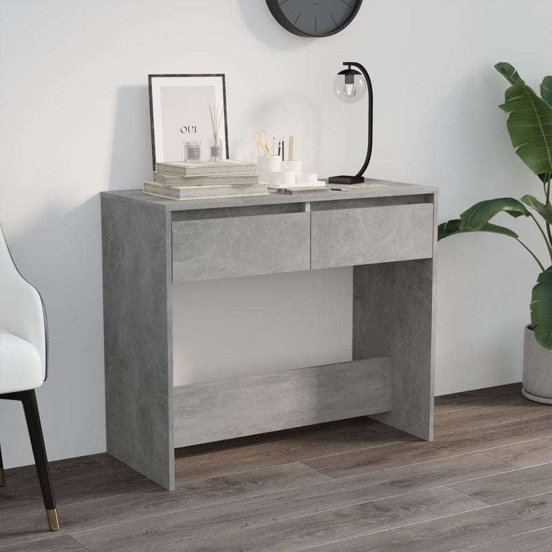 Wandtafel 89x41x76,5 cm staal betongrijs MeubelReus