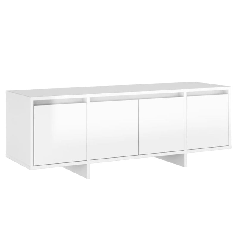 Tv-meubel 120x30x40,5 cm spaanplaat hoogglans wit