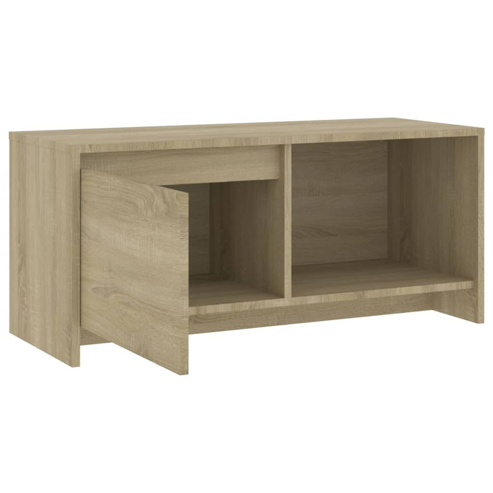 Tv-meubel 90x35x40 cm spaanplaat sonoma eikenkleurig MeubelReus