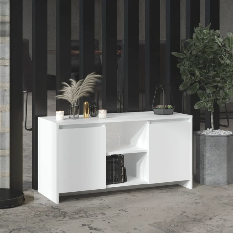 Tv-meubel 102x37,5x52,5 cm spaanplaat wit MeubelReus