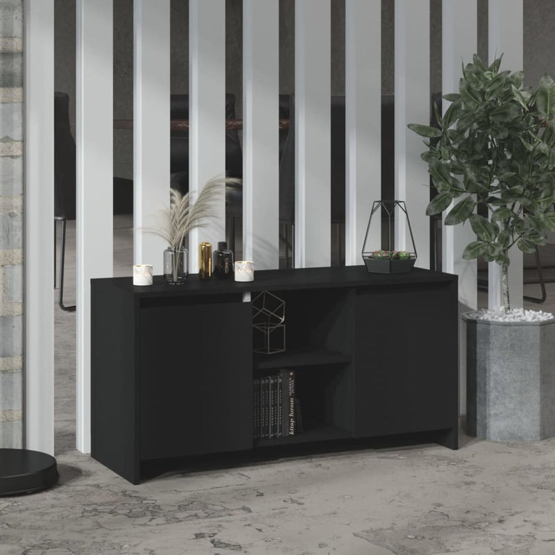 Tv-meubel 102x37,5x52,5 cm spaanplaat zwart MeubelReus