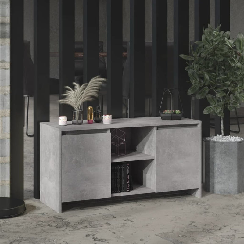Tv-meubel 102x37,5x52,5 cm spaanplaat betongrijs MeubelReus