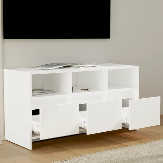 Tv-meubel 102x37,5x52,5 cm spaanplaat wit MeubelReus