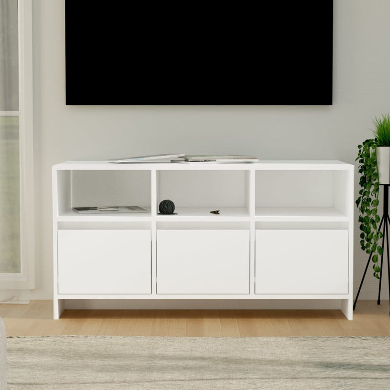 Tv-meubel 102x37,5x52,5 cm spaanplaat wit MeubelReus