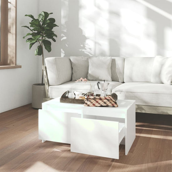 Salontafel 90x50x41,5 cm bewerkt hout wit MeubelReus