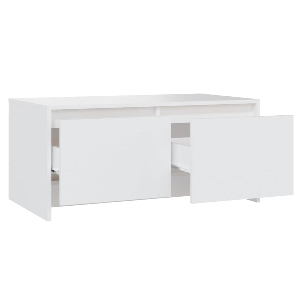 Salontafel 90x50x41,5 cm bewerkt hout wit MeubelReus