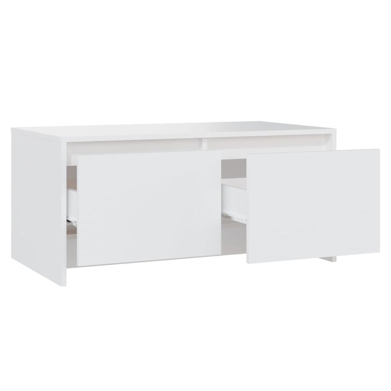 Salontafel 90x50x41,5 cm bewerkt hout wit MeubelReus