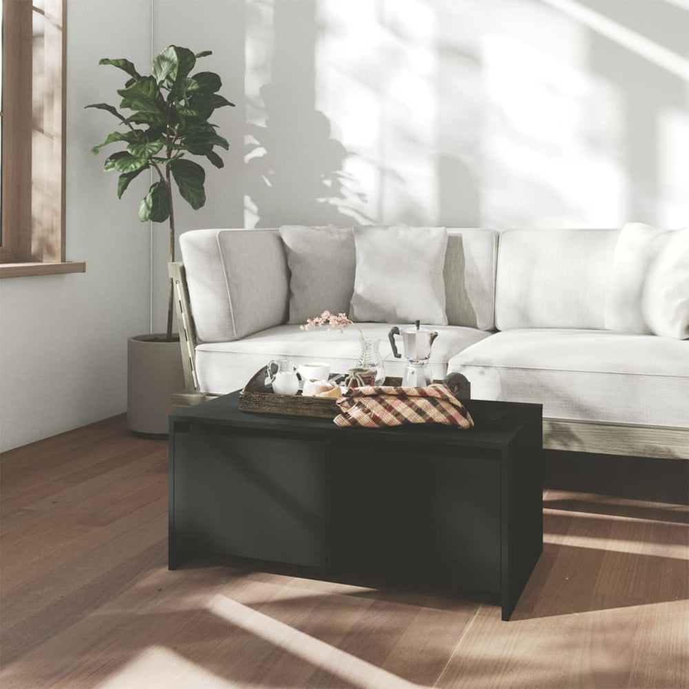 Salontafel 90x50x41,5 cm spaanplaat zwart MeubelReus