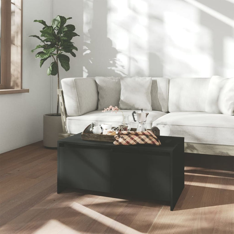 Salontafel 90x50x41,5 cm spaanplaat zwart MeubelReus