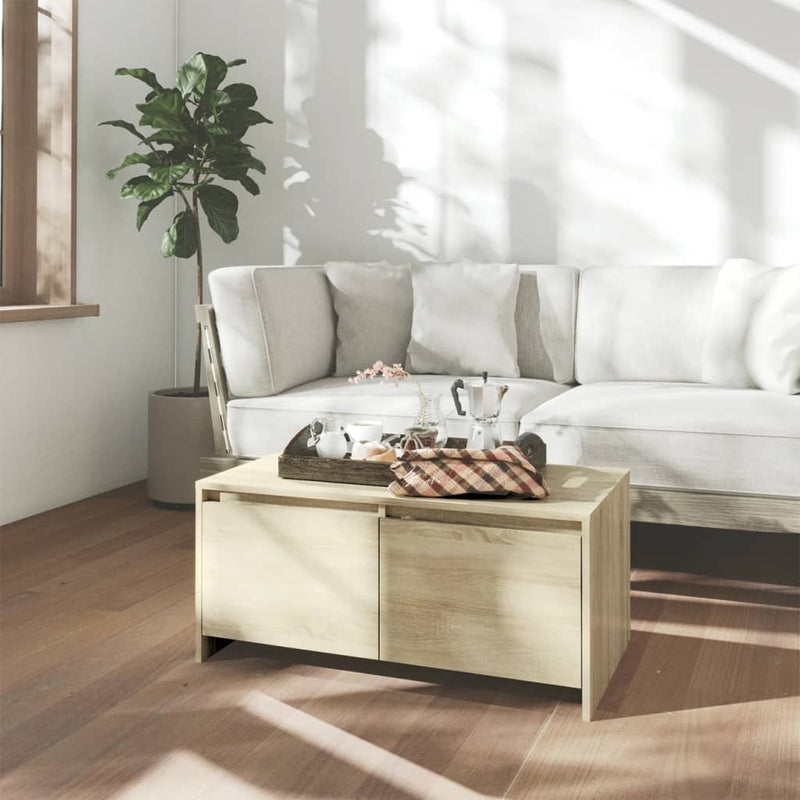 Salontafel 90x50x41,5 cm spaanplaat sonoma eikenkleurig MeubelReus