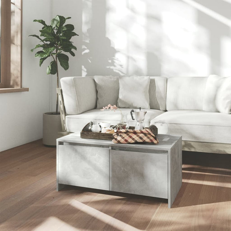 Salontafel 90x50x41,5 cm spaanplaat betongrijs MeubelReus