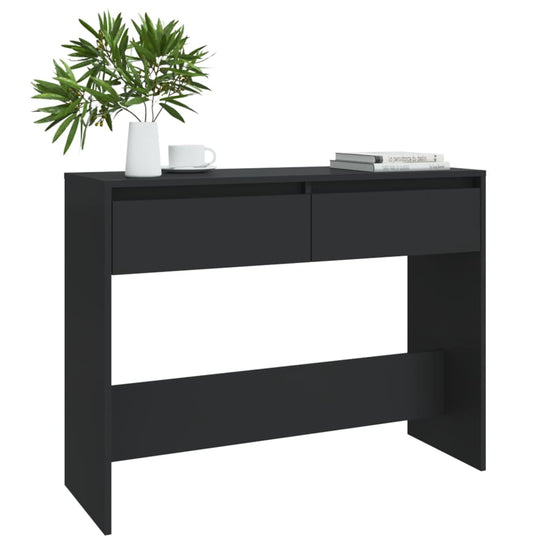 Wandtafel 100x35x76,5 spaanplaat zwart MeubelReus