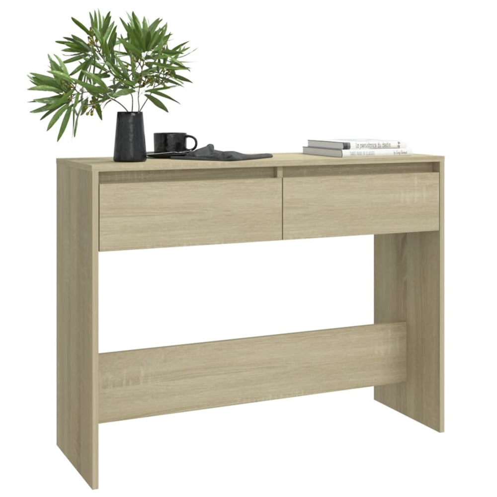 Wandtafel 100x35x76,5 spaanplaat sonoma eikenkleurig MeubelReus