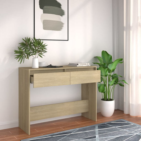 Wandtafel 100x35x76,5 spaanplaat sonoma eikenkleurig MeubelReus