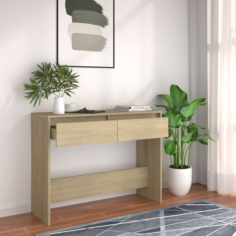 Wandtafel 100x35x76,5 spaanplaat sonoma eikenkleurig MeubelReus
