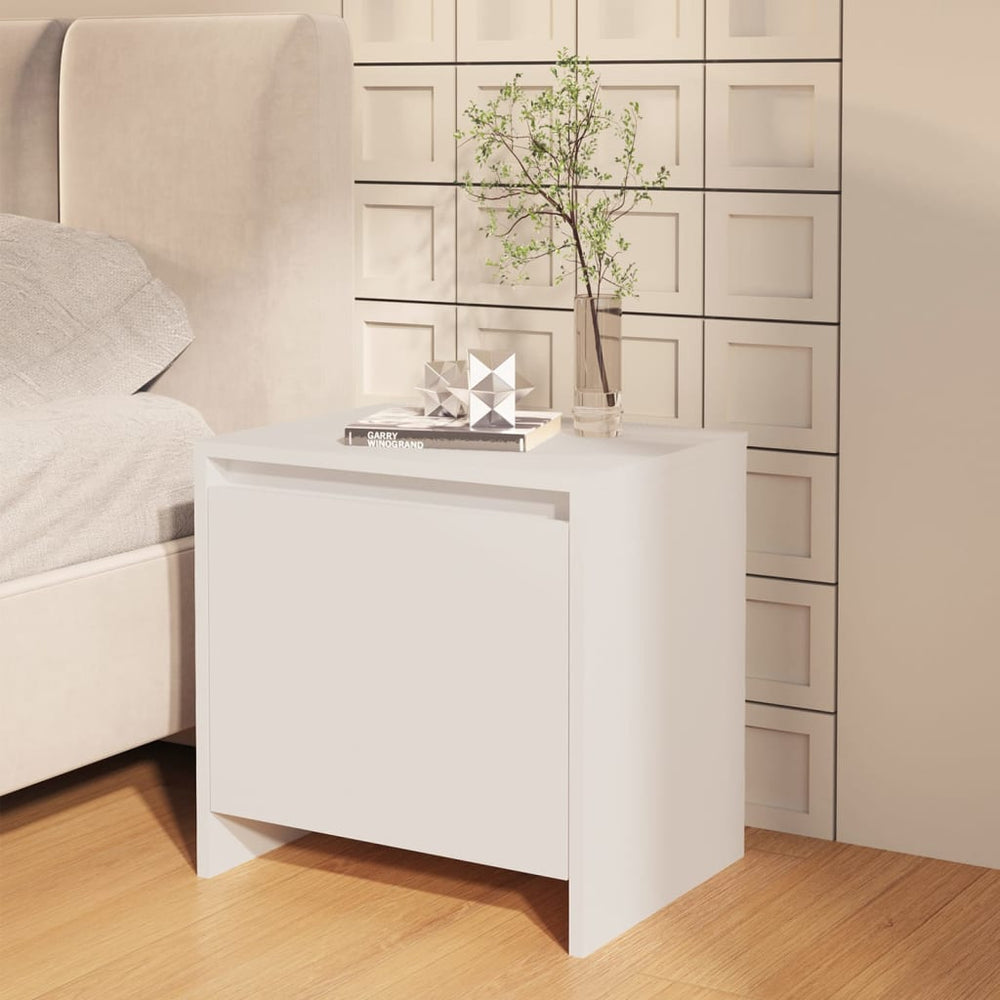 Nachtkastjes 2 st 45x34x44,5 cm spaanplaat wit MeubelReus