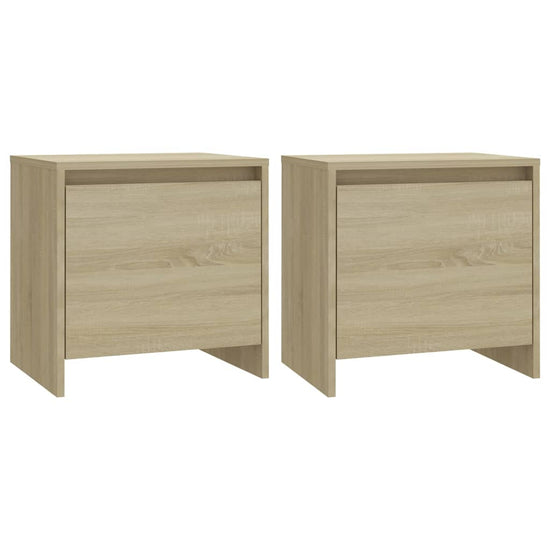 Nachtkastjes 2 st 45x34x44,5 cm spaanplaat sonoma eikenkleurig MeubelReus