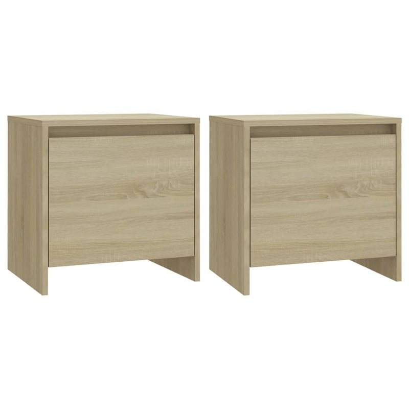 Nachtkastjes 2 st 45x34x44,5 cm spaanplaat sonoma eikenkleurig MeubelReus