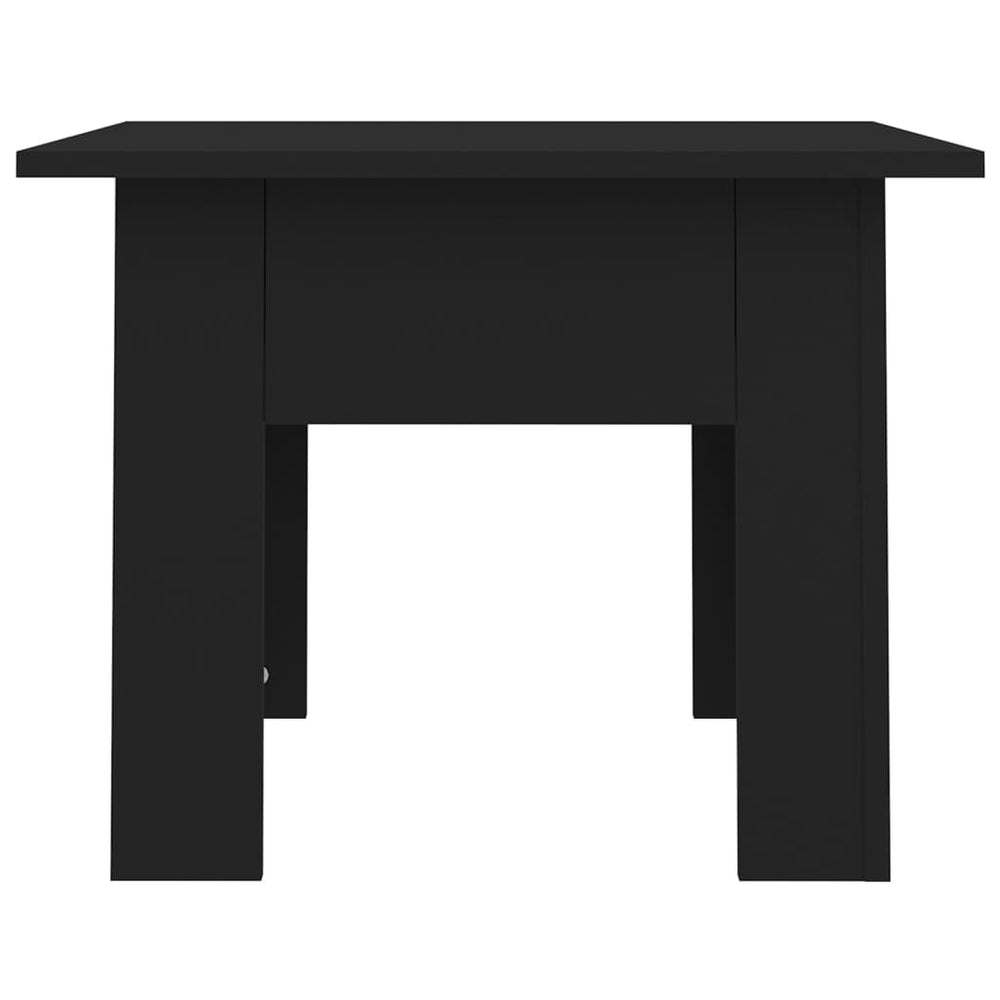 Salontafel 55x55x42 cm spaanplaat zwart MeubelReus