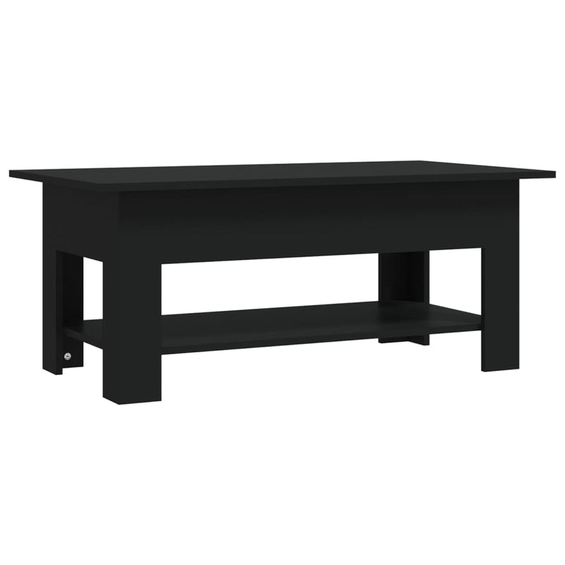 Salontafel 102x55x42 cm spaanplaat zwart MeubelReus