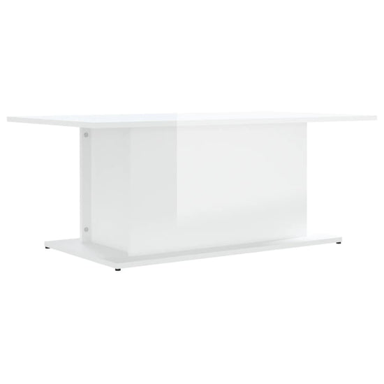 Salontafel 102x55,5x40 cm spaanplaat hoogglans wit MeubelReus