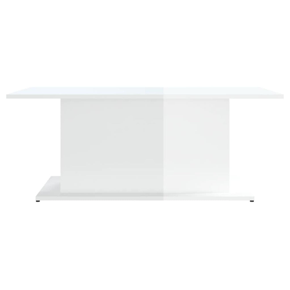 Salontafel 102x55,5x40 cm spaanplaat hoogglans wit MeubelReus
