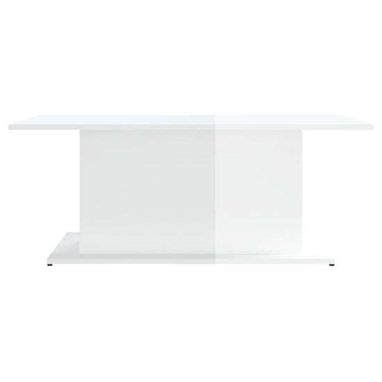 Salontafel 102x55,5x40 cm spaanplaat hoogglans wit MeubelReus