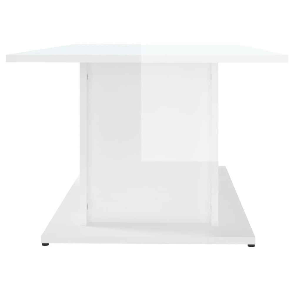 Salontafel 102x55,5x40 cm spaanplaat hoogglans wit MeubelReus
