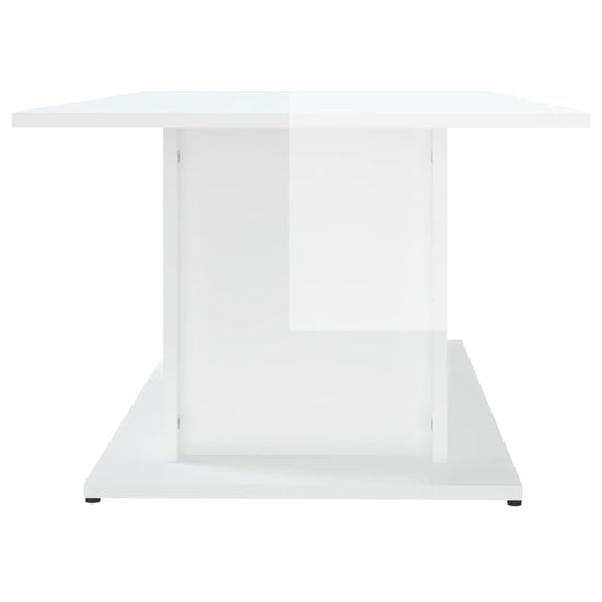 Salontafel 102x55,5x40 cm spaanplaat hoogglans wit MeubelReus