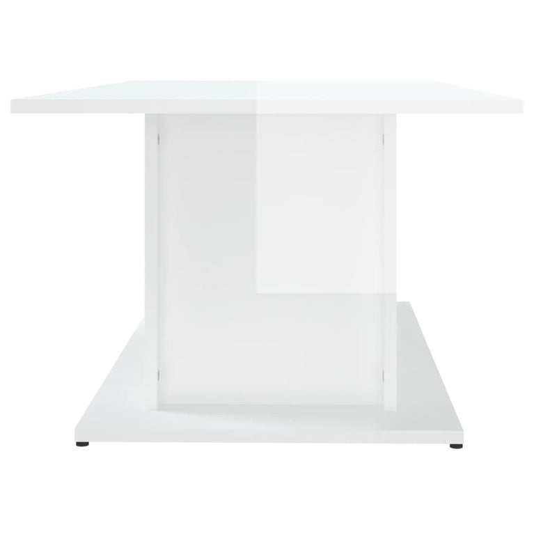 Salontafel 102x55,5x40 cm spaanplaat hoogglans wit MeubelReus
