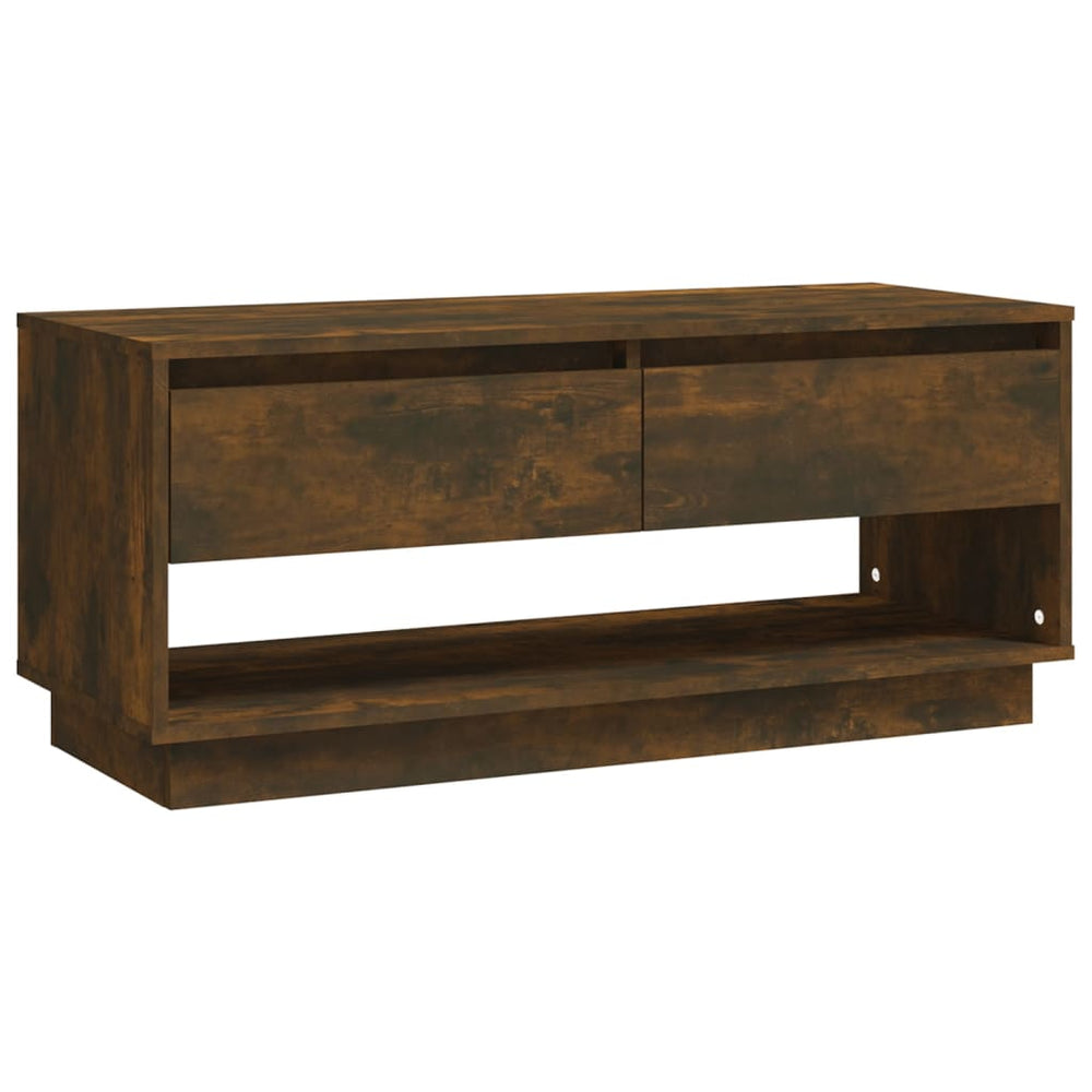 Tv-meubel 102x41x44 cm spaanplaat gerookt eikenkleurig MeubelReus