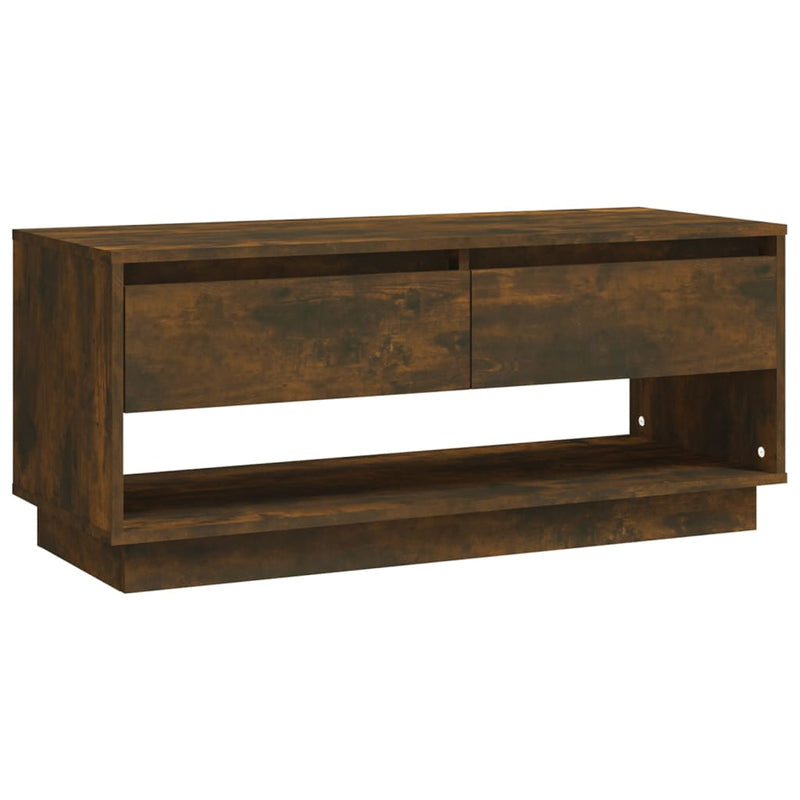 Tv-meubel 102x41x44 cm spaanplaat gerookt eikenkleurig MeubelReus