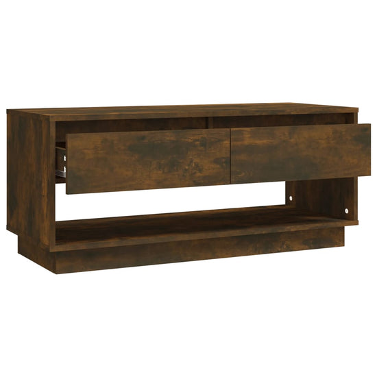 Tv-meubel 102x41x44 cm spaanplaat gerookt eikenkleurig MeubelReus