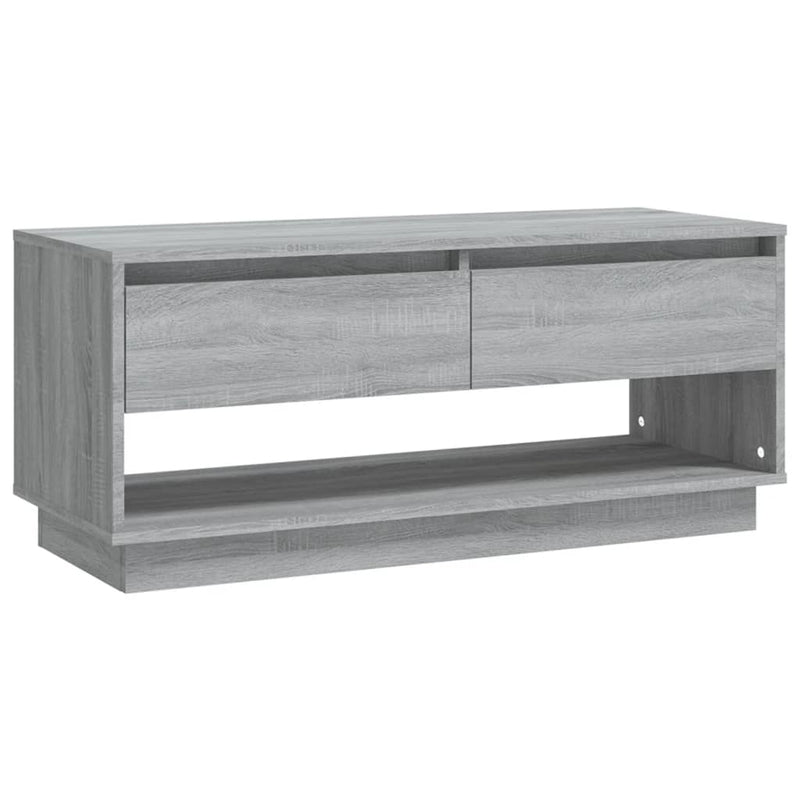 Tv-meubel 102x41x44 cm spaanplaat grijs sonoma eikenkleurig MeubelReus