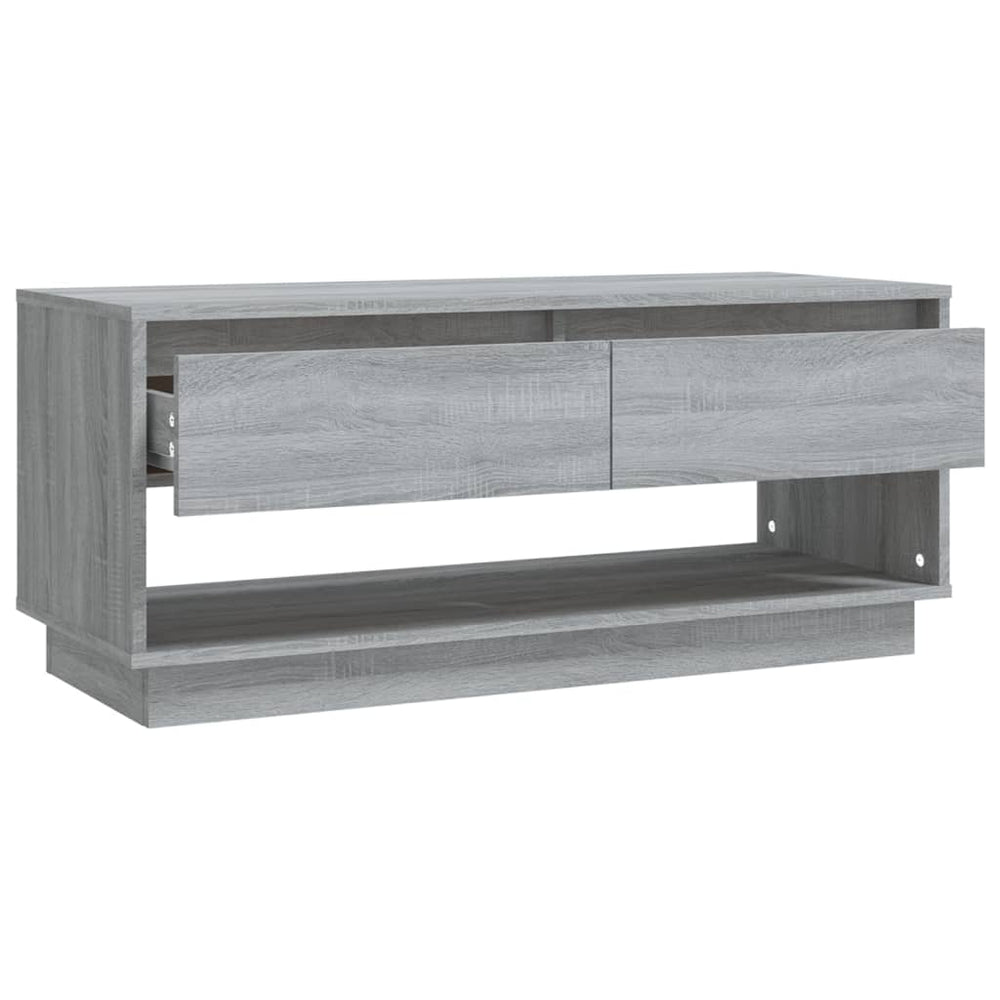 Tv-meubel 102x41x44 cm spaanplaat grijs sonoma eikenkleurig MeubelReus