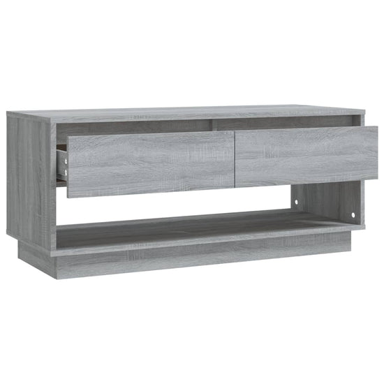 Tv-meubel 102x41x44 cm spaanplaat grijs sonoma eikenkleurig MeubelReus
