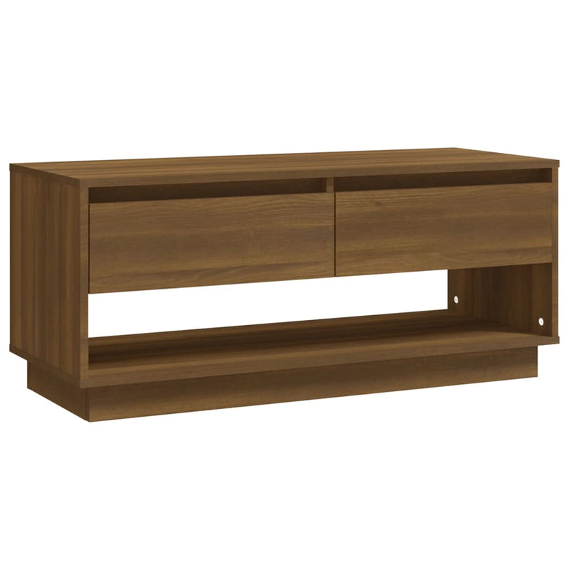 Tv-meubel 102x41x44 cm spaanplaat bruineikenkleurig MeubelReus