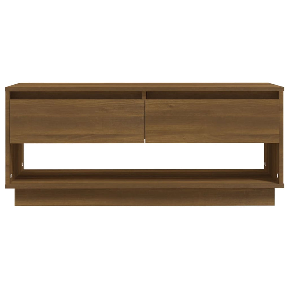 Tv-meubel 102x41x44 cm spaanplaat bruineikenkleurig MeubelReus