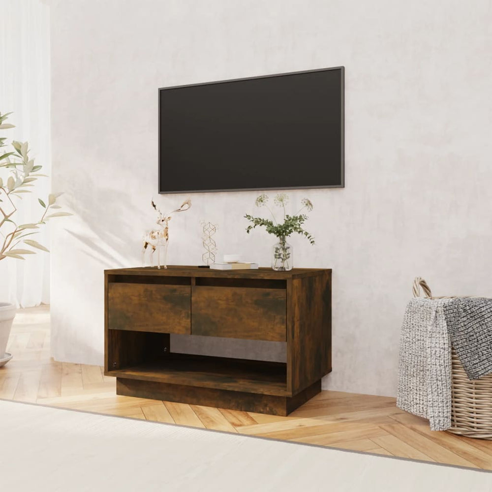Tv-meubel 70x41x44 cm spaanplaat gerookt eikenkleurig MeubelReus