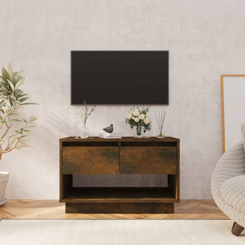 Tv-meubel 70x41x44 cm spaanplaat gerookt eikenkleurig MeubelReus