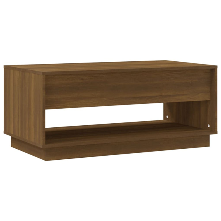 Salontafel 102,5x55x44 cm spaanplaat bruin eikenkleurig MeubelReus