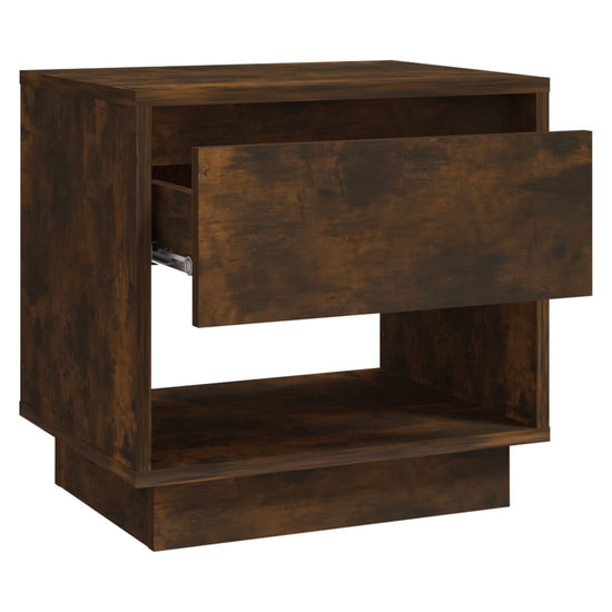 Nachtkastjes 2st 45x34x44 cm spaanplaat gerookt eikenkleurig MeubelReus