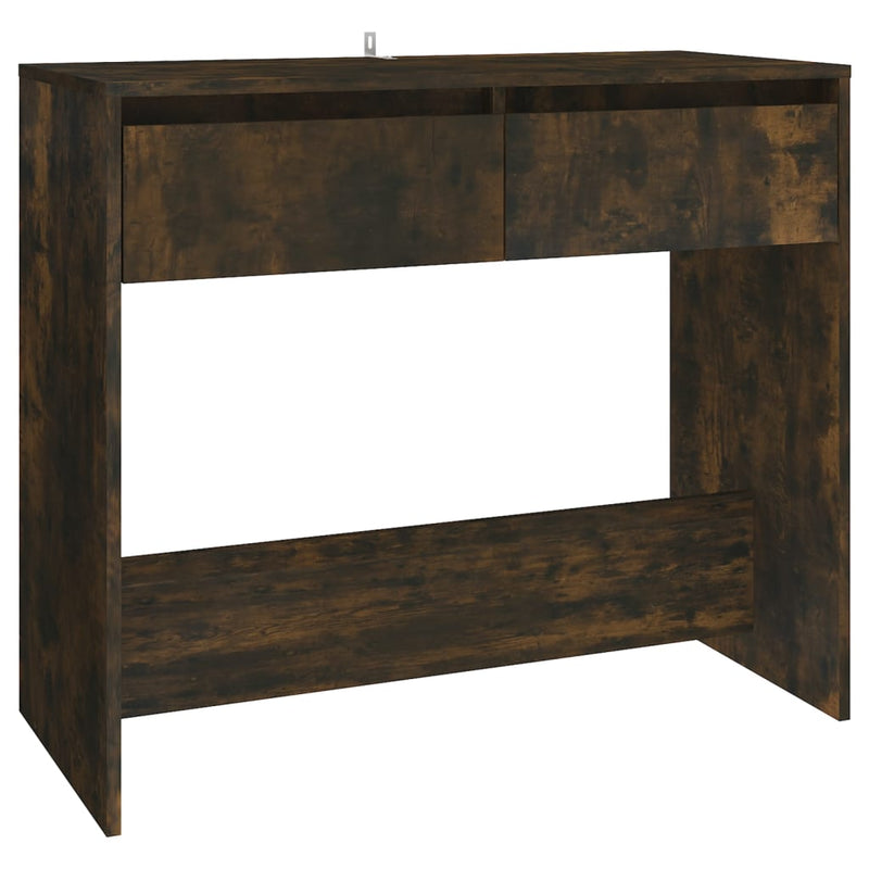 Wandtafel 89x41x76,5 cm staal gerook eikenkleurig MeubelReus