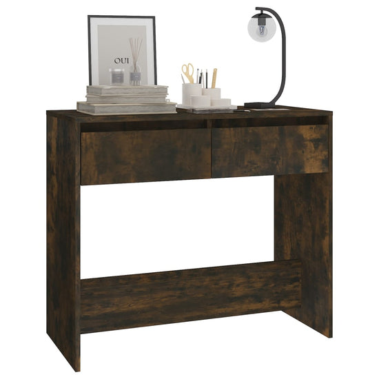 Wandtafel 89x41x76,5 cm staal gerook eikenkleurig MeubelReus