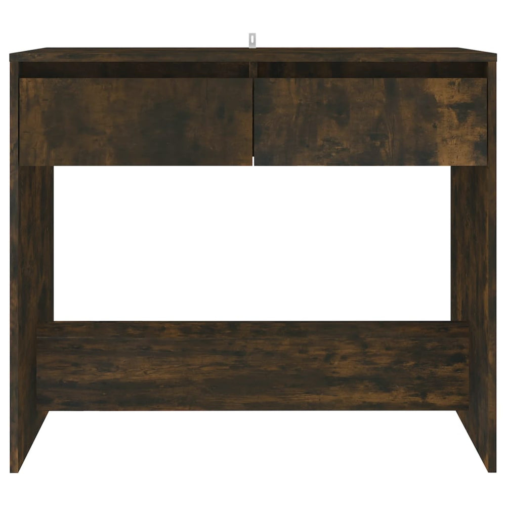 Wandtafel 89x41x76,5 cm staal gerook eikenkleurig MeubelReus